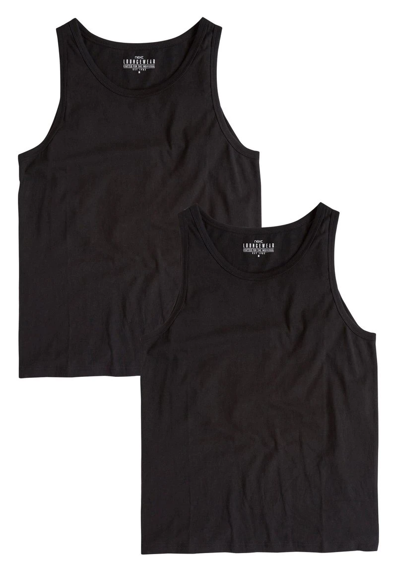 Next Herren TWO PACK - Top - Black 1 Next Herren TWO PACK - Top - Black