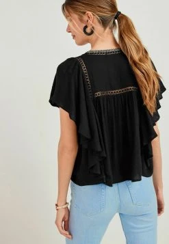 Next FLUTTER - Bluse - Black | Damen -Next Verkäufe 2022 6d1e216775d7431e99745208c42a4747