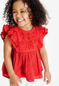 Next Kinder BRODERIE - Bluse - Red -Next Verkäufe 2022 6dbbc3470a29456dafa62f2f362b672f