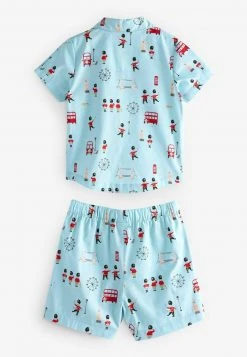 Next Kinder BUTTON THROUGH SHORT - Nachtwäsche Set - Blue London Soldier -Next Verkäufe 2022 6e339c83a4f148989365abc7152bb364