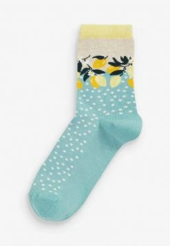 Next Damen LEMON STRIPE 5 PACK - Socken - Teal -Next Verkäufe 2022 6e3fe036ab4840ae98e30dbf57a825f5