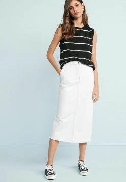 Next Damen A-Linien-Rock - White