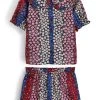 Next Kinder THROUGH WITH OVERSIZED COLLAR SET - Nachtwäsche Set - Red Blue White