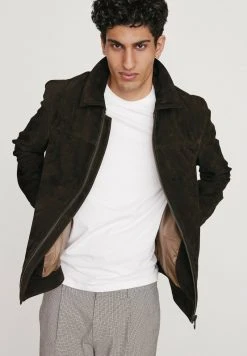 Next Herren Lederjacke - Brown -Next Verkäufe 2022 716575d7d58e4e1e8aad1f6366a081b3