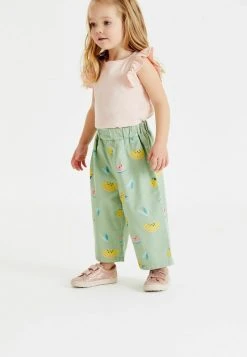 Next Kinder PULL-ON - Stoffhose - Sage Green