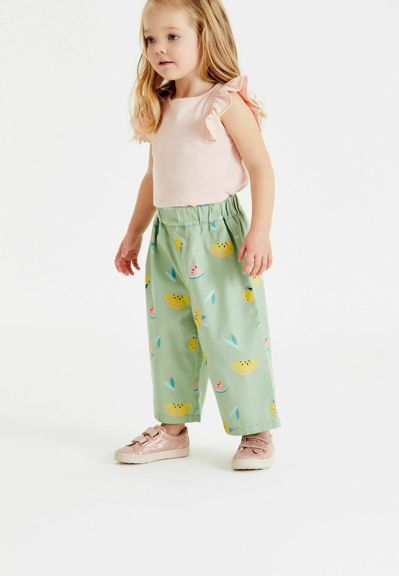 Next Kinder PULL-ON - Stoffhose - Sage Green 1 Next Kinder PULL-ON - Stoffhose - Sage Green