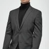 Next Herren Strukturierter Anzug Aus Wollmischgewebe Skinny Fit - Anzugsakko - Grey