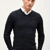 Next Herren MOCK - Strickpullover - Blue
