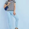 Next BUBBLEHEM RAGLAN - T-Shirt Print - Navy Blue White Stripe | Damen