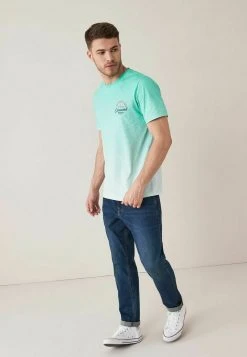 Next Herren T-Shirt Print - Mint Green