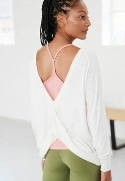 Next Damen YOGA COSY LAYER - Strickpullover - White -Next Verkäufe 2022 7492da86ee424de9a780bd597c533814