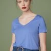 Next Damen SLOUCH - T-Shirt Basic - Light Blue
