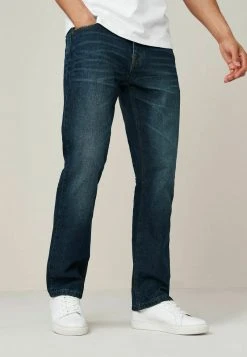 Next Herren Jeans Straight Leg - Mid Blue -Next Verkäufe 2022 750977ae808b48eaabb930826927437f