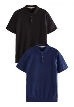 Next Herren 2 PACK - Poloshirt - Black/navy Blue -Next Verkäufe 2022 756f1c5fa6714f13b9c27054d3e8df60