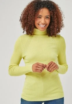 Next Damen BASIC ROLL NECK - Strickpullover - Light Green