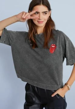 Next Damen SHORT SLEEVE - T-Shirt Print - Grey -Next Verkäufe 2022 76264eef4d67476aa4b6855ad85593d4