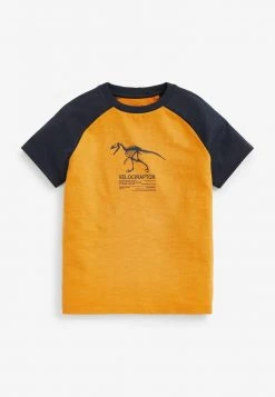 Next Kinder 3 PACK - T-Shirt Print - Ochre Yellow Navy Blue -Next Verkäufe 2022 76308fa9fa1b433cae5706aa852a2225