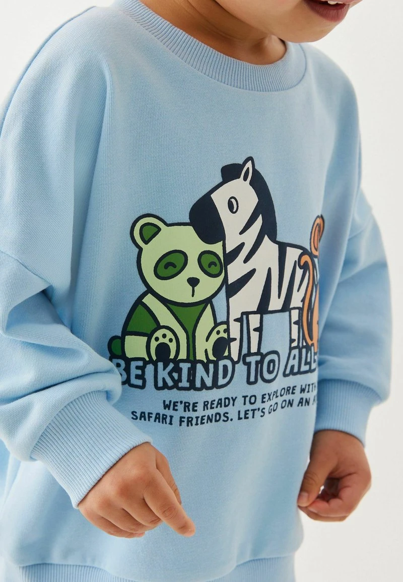 Next Kinder Sweatshirt - Pale Blue Safari 2 Next Kinder Sweatshirt - Pale Blue Safari – Bild 2