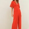 Next Damen FLUTE SLEEVE - Jumpsuit - Red