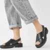 Next Damen Riemensandalette - Black