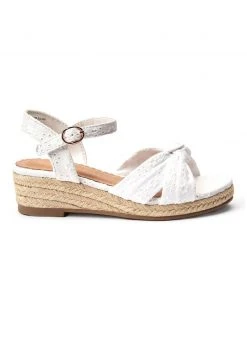 Next Riemensandalette - White Broderie Knot | Kinder
