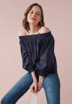 Next Damen TEXTURED - Bluse - Navy Blue -Next Verkäufe 2022 7848292712d7486dbd866f041bed5322