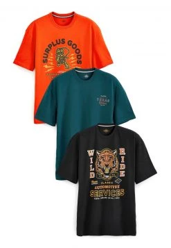 Next Herren 3 PACK - T-Shirt Print - Multi Coloured -Next Verkäufe 2022 785b6dc516fc403583d237c7db024483