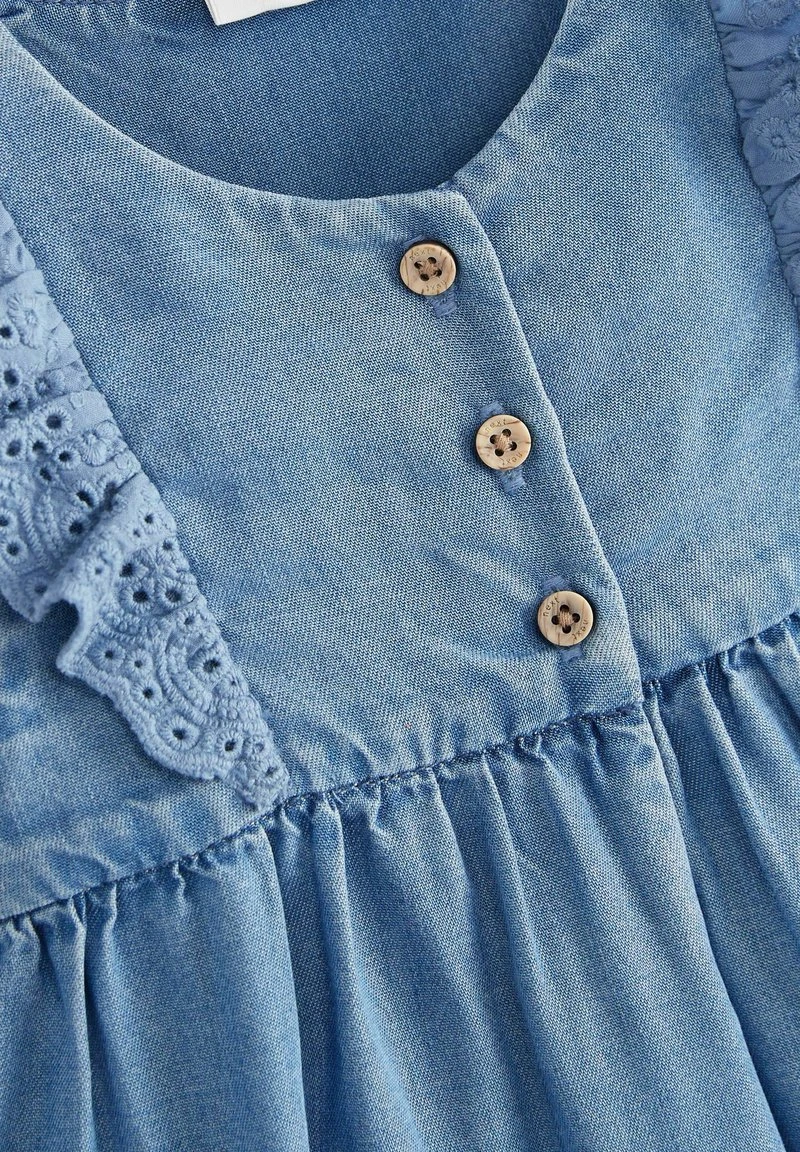 Next Kinder FRILL - Jumpsuit - Denim Blue 3 Next Kinder FRILL - Jumpsuit - Denim Blue – Bild 3