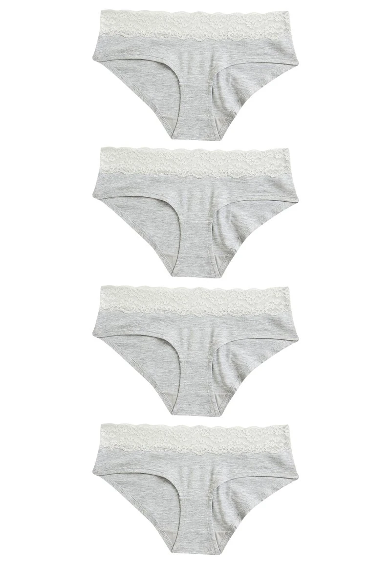 Next Damen 4 PACK - Slip - Grey 1 Next Damen 4 PACK - Slip - Grey