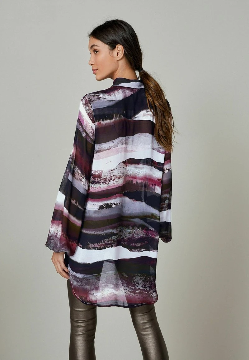 Next Damen ZIP NECK LONGLINE - Bluse - Black 2 Next Damen ZIP NECK LONGLINE - Bluse - Black – Bild 2