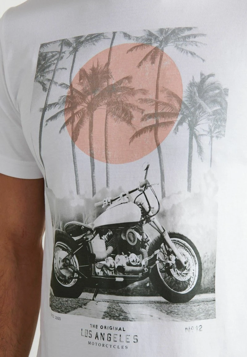Next Herren GRAPHIC - T-Shirt Print - White Motorbike Palm 3 Next Herren GRAPHIC - T-Shirt Print - White Motorbike Palm – Bild 3