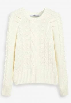 Next PUFF SLEEVE CABLE - Strickpullover - Off-white | Damen -Next Verkäufe 2022 79bfeab8dacc4432abd4856c04f46c08