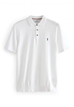Next Poloshirt - White With Stag Embroidery | Herren -Next Verkäufe 2022 79e8dc86a76f4227a1b45abd904f851d