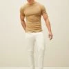 Next Herren SLOGAN SHORT SLEEVE - T-Shirt Print - Tan
