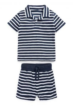 Next SET - Shorts - Navy White Stripe | Kinder -Next Verkäufe 2022 7ab13bbed59f4ab7acf095547e60ece2