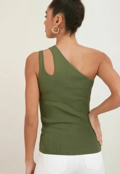 Next Damen CUT OUT DETAIL ASYMMETRIC TOP - Bluse - Khaki -Next Verkäufe 2022 7b1e6cf210ca4ad98c6f8878931e07d3