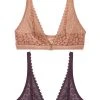 Next Damen 2 PACK - Triangel BH - Purple
