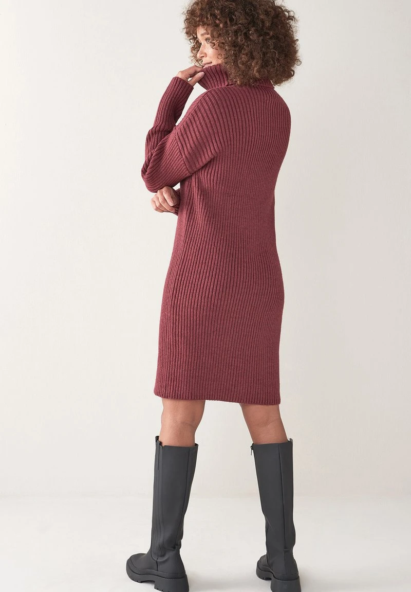 Next Damen CHUNKY - Strickkleid - Berry 2 Next Damen CHUNKY - Strickkleid - Berry – Bild 2