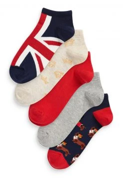 Next Damen UNION JACK CORGI - Socken - Red Navy White