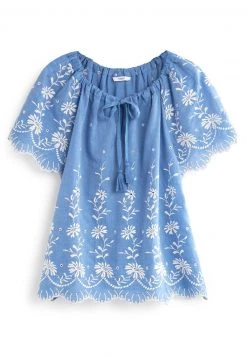 Next Damen KAFTAN - Bluse - Blue/white -Next Verkäufe 2022 7c768a07c8d940aa8b622f3067ae0381