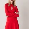 Next Damen KEYHOLE - Strickkleid - Red
