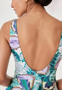 Next Damen Badeanzug - Purple Tropical Print -Next Verkäufe 2022 7cc4170facc142908c0a59b51e0ad349