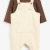 Next Kinder Langarmshirt - Off-white, Brown