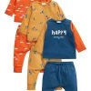 Next Kinder 6 PACK SCANDI SET - Stoffhose - Yellow
