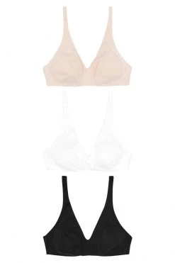 Next Damen 3 PACK - Triangel BH - Black -Next Verkäufe 2022 7e06d4283ccd4d7a9683e2f55b00f2c5