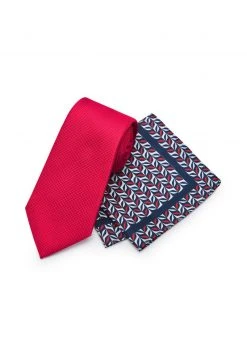 Next Herren Einstecktuch - Red Geometric