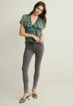 Next Damen FLUTED - Bluse - Teal Blue