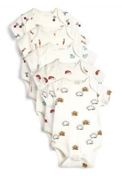 Next Unisex 5 PACK SHORT SLEEVE - Body - White