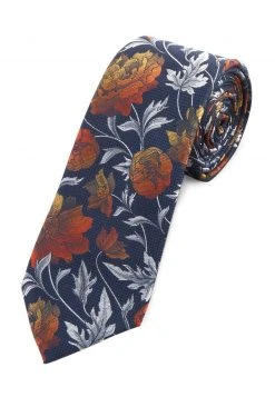 Next Herren FLORAL - Krawatte - Blue Navy