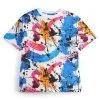 Next PAINT SPLAT - T-Shirt Print - Blue Pink | Kinder